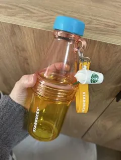 STARBUCKS ボトル型タンブラー オレンジ/イエロー