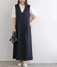 【最終値下げ】Pierrot　ジャンパースカート　ブラック　M