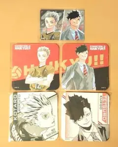 ハイキュー!! 原画展 黒尾 & 木兎 アートコースター マグネットステッカー