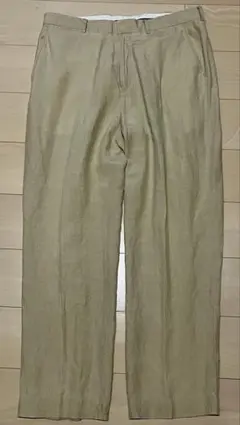 RalphLauren リネン シルク スラックス ベージュ 35×30 90s - メルカリ