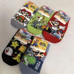 スーパーマリオ キッズ靴下 15-20cm 5足セット 新品
