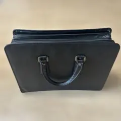 大容量ビジネスバッグ 黒 フェイクレザー