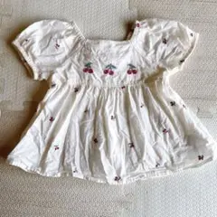 petit main 80cm さくらんぼ 刺繍 女の子