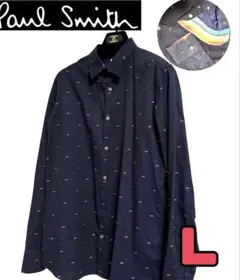 希少総柄•LPaul Smith ポールスミス 総柄 キスマーク唇袖マルチカラー