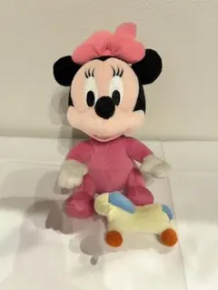 ミニーマウス　ベビー　ぬいぐるみ　ディズニー　レトロ