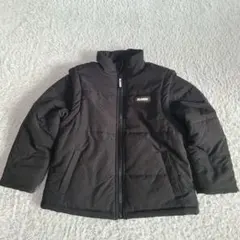 XLARGE KIDS 中綿コート 120サイズ ブラック ベスト2way仕様