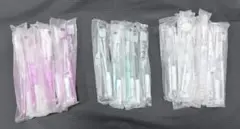 新品未使用　ホテルアメニティ　使い捨て歯ブラシ ピンク グリーン クリア　30本