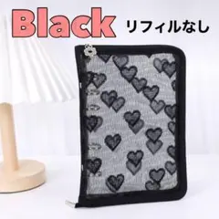 A6バインダー savingバインダー貯金 リフィル家計簿推し活ブラック黒108