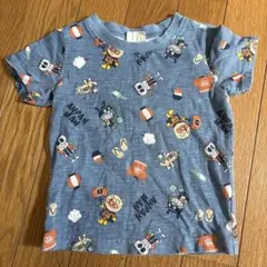 アンパンマン 半袖Tシャツ ベビー服 ブルー