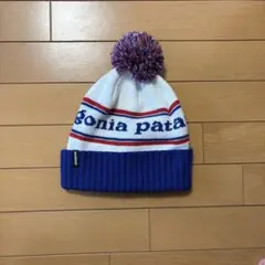 patagonia ポンポン付きニット帽
