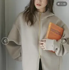 NANO universeテックダンボールダブルジップビッグパーカー