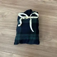 ダークグリーン・ネイビー チェック 授乳ケープ
