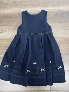 ネイビー ワンピース 120サイズ　フォーマル