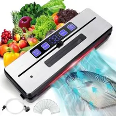 真空パック機 フードシーラー 家庭 乾湿両用 多機能 真空保存食品 脱気シーラー
