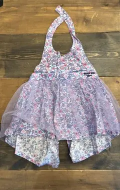 ANNA SUI アナスイ　スタイ　花柄フリル付き子供用エプロン