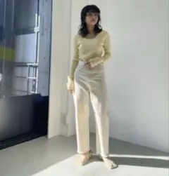美品◆BLACK BY MOUSSY CAW white denim24ホワイトのサムネイル