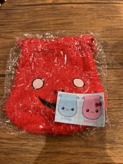 しずくちゃんガチャ はなぢ君 もこもこ巾着ポーチ