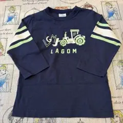 チャンピョントラクター プリント 長袖カットソー ネイビー