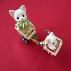 シルバニアファミリー シルバニア人形と自転車セット