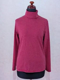タートルネック　レディース　ｌサイズ 　ピンク系　長袖