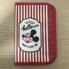 ミッキーマウス　母子手帳・お薬手帳・保険証・手帳等のケース