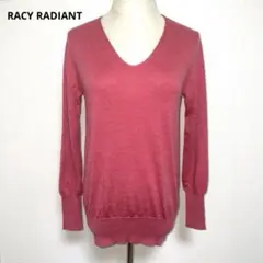 RACY RADIANT レイシーラディアント ピンク ニット ウール100％