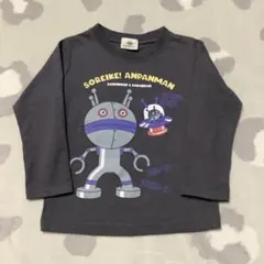 ⭐️着2・3回⭐️アンパンマン　だだんだん　ばいきんまん　ロンT 90cm