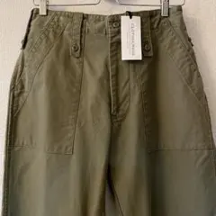 新品タグ付　ハグオーワー　cloth&cross ベイカーパンツ　カーキ　大きめ
