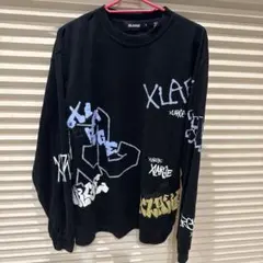 XLARGE ブラック M グラフィックTシャツ