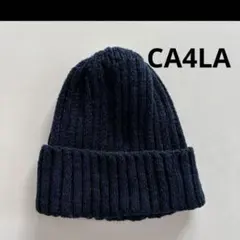 ca4la カシラ ニット帽 ビーニー ネイビー