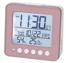 中古品＊販売終了品　ニトリ　電波デジタル置き時計　ピンクのサムネイル