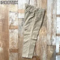 【美品】INCOTEX テーパード コットン スラックス パンツ 44
