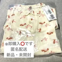 ※即購入⭕️【プチバトー】ダブルガーゼブラウス　6m/67cm小鳥プリントのサムネイル