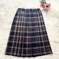 定番　シャルパンティエドゥヴェッソ×オニールオブダブリン　プリーツ スカート Charpentier de Vaisseau × O'NEIL OF DUBLIN ツイードプリーツ