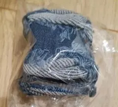 デニムフリンジヘアゴム ダークブルー