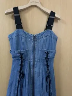 REDYAZELデニムビスチェワンピース