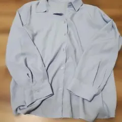 ライトブルー 長袖シャツXXL