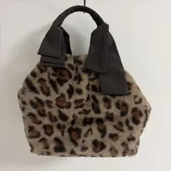 ヒョウ柄ファートートバッグ