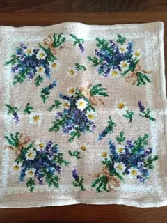 【Used】FEILER フルールスレーヌ（ラベンダー×カモミール）ハンカチ