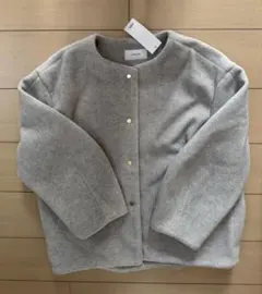 global work ウールライクコクーンコート　グレー Lサイズ