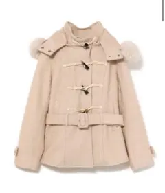 andmary Nicole fur belt jacket ベージュ