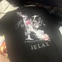 カールカナイ Karl Lagerfeld フラワープリント Tシャツ