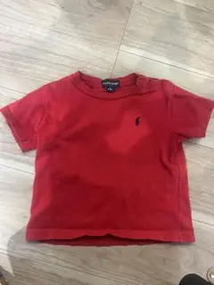 Ralph Lauren 赤 ポロシャツ XL 80-90cm