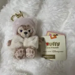 シェリーメイ　リボン　ぬいぐるみストラップ　香港ディズニー　冬