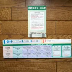 JR東日本 株主優待 株主サービス券（冊子＆紙のサービス券）