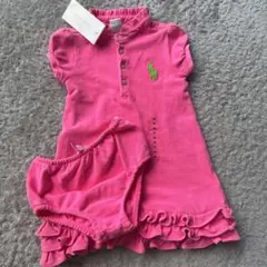 ポロ・ラルフ・ローレン ピンクワンピース 90cm