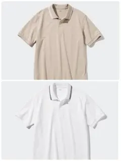 UNIQLOポロシャツ ベージュ ホワイト 2色セット