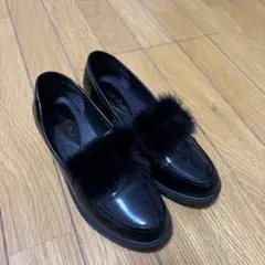 ブラックローファー 24.5cm