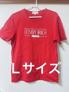 EMPORIO ARMANI Tシャツ レッド L メンズ