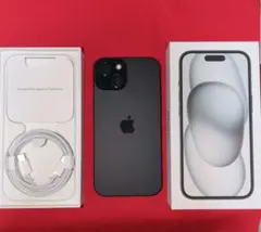 【極美品】Apple iPhone 15 本体 ブラック128GBのサムネイル